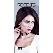 Чёрный чокер-кляп Iman Black - Rebelts - купить с доставкой в Мытищах