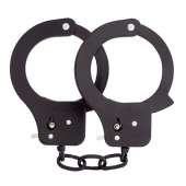 Чёрные наручники из листового металла BONDX METAL CUFFS BLACK - Dream Toys - купить с доставкой в Мытищах