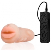 Мастурбатор-ротик с вибрацией REALSTUFF VIBRATING MASTURBATOR MOUTH - Dream Toys - в Мытищах купить с доставкой