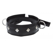 Полиуретановый ошейник с пуклями и D-кольцами Collar with Studs - Blush Novelties - купить с доставкой в Мытищах