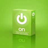 Цветные ароматизированные презервативы ON) Fruit   Color - 3 шт. - ON) - купить с доставкой в Мытищах