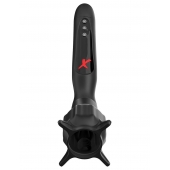 Чёрный вибростимулятор для головки члена с эффектом всасывания Vibrating Roto-Sucker - Pipedream - в Мытищах купить с доставкой