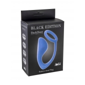 Синее эрекционное кольцо с анальной пробкой Button Anal Plug - Lola Games - в Мытищах купить с доставкой