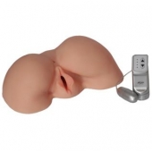 Телесная вибровагина из киберкожи с выносным пультом - LOVETOY (А-Полимер) - в Мытищах купить с доставкой