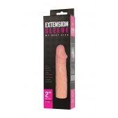 Телесная насадка-удлинитель Extension sleeve - 17 см. - Sitabella - в Мытищах купить с доставкой