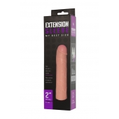 Насадка-удлинитель Extension sleeve телесного цвета - 18,5 см. - Sitabella - в Мытищах купить с доставкой