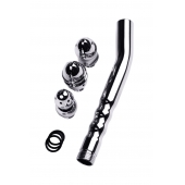 Металлический анальный душ с тремя насадками - ToyFa - купить с доставкой в Мытищах