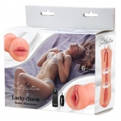 Двусторонний мастурбатор с вибропулей Satisfaction Lucky charm - Lola Games - в Мытищах купить с доставкой