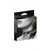 Узенький ошейник из полиуретана с кольцом - Bijoux Pour Toi - купить с доставкой в Мытищах