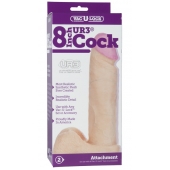 Ультрареалистичная насадка для трусиков Vac-U-Lock 8  ULTRASKYN Cock - 20,57 см. - Doc Johnson - купить с доставкой в Мытищах