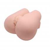 Реалистичный мастурбатор с вибрацией и двумя тоннелями - вагиной и анусом - Baile - в Мытищах купить с доставкой