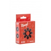 Чёрное эрекционное кольцо Rings Bubbles - Lola Games - в Мытищах купить с доставкой