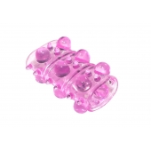 Розовая насадка на пенис Rings Armour - Lola Games - в Мытищах купить с доставкой