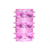 Розовая насадка на пенис Rings Armour - Lola Games - в Мытищах купить с доставкой