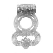 Прозрачное эрекционное кольцо Rings Treadle с подхватом - Lola Games - в Мытищах купить с доставкой