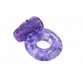 Фиолетовое эрекционное кольцо с вибрацией Rings Axle-pin - Lola Games - в Мытищах купить с доставкой