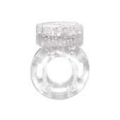 Прозрачное эрекционное кольцо с вибрацией Rings Axle-pin - Lola Games - в Мытищах купить с доставкой
