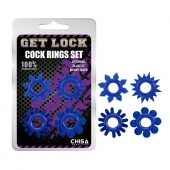 Набор из 4 синих колец Get Lock - Chisa - в Мытищах купить с доставкой