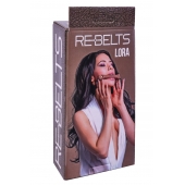 Кляп-трензель Lora с металлическими кольцами - Rebelts - купить с доставкой в Мытищах