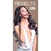Кляп-трензель Lora с металлическими кольцами - Rebelts - купить с доставкой в Мытищах