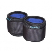 Неопреновые черно-синие наручники - Sitabella - купить с доставкой в Мытищах