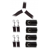 Комплект наручников и поножей LUXURIOUS BED RESTRAINT CUFF SET - Blush Novelties - купить с доставкой в Мытищах