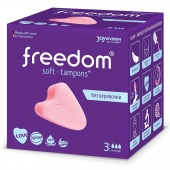 Женские гигиенические тампоны без веревочки FREEDOM normal - 3 шт. - Freedom - купить с доставкой в Мытищах