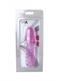 Розовая насадка с нежными шипами - 13,5 см. - Toyfa Basic - в Мытищах купить с доставкой