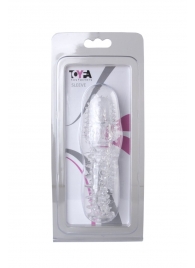 Прозрачная насадка с шишечками и шипами - 13,5 см. - Toyfa Basic - в Мытищах купить с доставкой