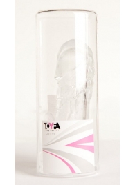 Прозрачная гелевая насадка с клиторальным отростком - 13 см. - Toyfa Basic - в Мытищах купить с доставкой