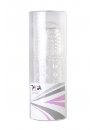 Прозрачная закрытая гелевая насадка - 13,5 см. - Toyfa Basic - в Мытищах купить с доставкой
