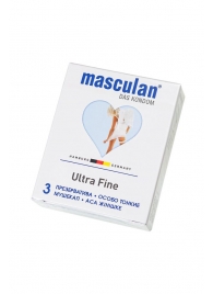 Ультратонкие презервативы Masculan Ultra Fine с обильной смазкой - 3 шт. - Masculan - купить с доставкой в Мытищах