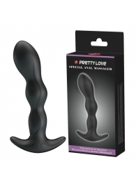Черный анальный стимулятор простаты с вибрацией Special Anal Massager - 14,5 см. - Baile - в Мытищах купить с доставкой