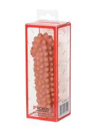 Телесная насадка на фаллос с бугорками KOKOS Extreme Sleeve 10 - 15,8 см. - KOKOS - в Мытищах купить с доставкой