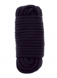 Черная веревка для связывания BONDX LOVE ROPE - 10 м. - Dream Toys - купить с доставкой в Мытищах