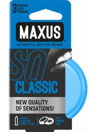 Классические презервативы в железном кейсе MAXUS Classic - 3 шт. - Maxus - купить с доставкой в Мытищах