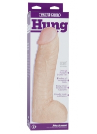 Огромная насадка-реалистик Vac-U-Lock Realistic Hung - 31,7 см. - Doc Johnson - купить с доставкой в Мытищах