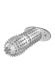 Закрытая прозрачная насадка Crystal sleeve - 12 см. - Erowoman-Eroman - в Мытищах купить с доставкой