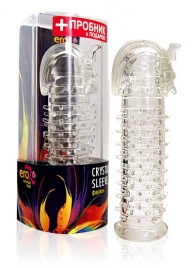 Закрытая прозрачная насадка на пенис Crystal Sleeve Faraon - 13,5 см. - Erowoman-Eroman - в Мытищах купить с доставкой