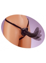 Черный податливый страпон Posable Partner Strap-On - 17,8 см. - Pipedream - купить с доставкой в Мытищах