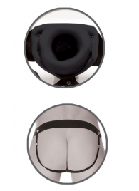 Черный полый страпон унисекс Hollow Strap-On - 14,5 см. - Pipedream - купить с доставкой в Мытищах