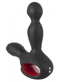 Черный вибромассажер простаты с нагревом и ротацией Prostate Plug - 14,5 см. - Orion - в Мытищах купить с доставкой