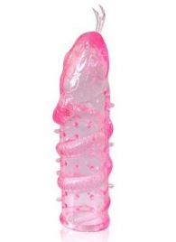 Закрытая рельефная насадка Crystal sleeve snakes в виде змеи с усиками - 14 см. - Erowoman-Eroman - в Мытищах купить с доставкой