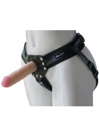 Черный пояс-трусики с двумя насадками  Экзотик-Linda  - 15,5 и 10,5 см. - LOVETOY (А-Полимер) - купить с доставкой в Мытищах