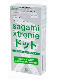 Презервативы Sagami Xtreme Type-E с точками - 10 шт. - Sagami - купить с доставкой в Мытищах