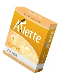 Презервативы Arlette Dotted с точечной текстурой - 3 шт. - Arlette - купить с доставкой в Мытищах