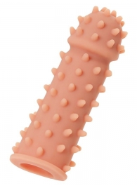 Телесная реалистичная насадка KOKOS Extreme Sleeve 03 с дополнительной стимуляцией - 12,7 см. - KOKOS - в Мытищах купить с доставкой