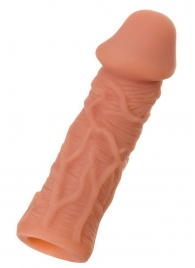 Телесная реалистичная насадка KOKOS Extreme Sleeve 05 с дополнительной стимуляцией - 12,7 см. - KOKOS - в Мытищах купить с доставкой