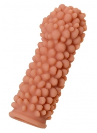 Телесная реалистичная насадка KOKOS Extreme Sleeve 08 с дополнительной стимуляцией - 12,7 см. - KOKOS - в Мытищах купить с доставкой