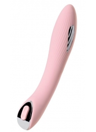 Розовый силиконовый вибратор с электростимуляцией TESLA G-POINT - 21 см. - ToyFa - купить с доставкой в Мытищах